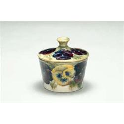 Pansy Jar and Cover, dated 1913 ht. 2.9" - 7....