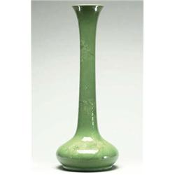 Apple Blossom Vase, dated 1913 rim restored,...