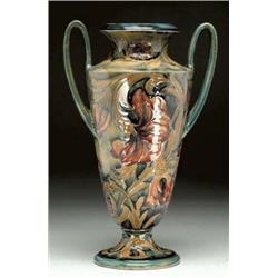 Spanish Two-Handled Vase, c.1913 one handle r...