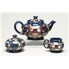 Image 1 : Pansy Three-Piece Tea Set, c.1925 tiny chip t...