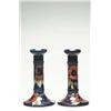 Image 1 : Pair of Pansy Candlesticks, c.1925 ht. 8.1" -...