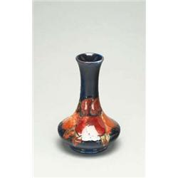 FlambT Wisteria Vase, c.1925 tiny glaze chip...