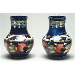 Pair of Banded Pomegranate Vases, c.1925-30 h...