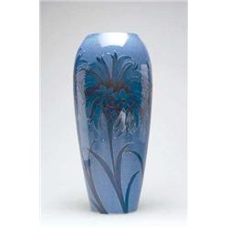 Powder Blue Cornflower Vase, dated 1928 ht. 1...