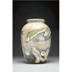 Fish Vase, c.1930 ht. 9.3" - 23.7 cm., impres...