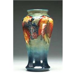 FlambT Blackberry and Leaf Vase, c.1930-35 ri...