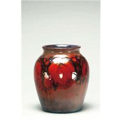 FlambT Grape and Leaf Vase, c.1930-35 ht. 7"...