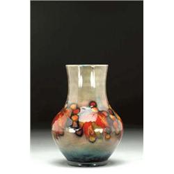 FlambT Grape and Leaf Vase, c.1930-35 ht. 6.7...