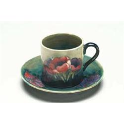 Anemone Cup and Saucer, 1930's dia. 4.6" - 11...