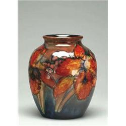 FlambT Orchids Vase, 1930's ht. 6.2  - 15.8 c...