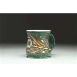 Peacock Feather Mug, for Liberty & Co., c.198...