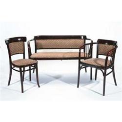 Five Piece Bentwood Salon Suite, branded and...