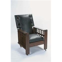 American Oak Morris Chair, c.1910 See illustr...