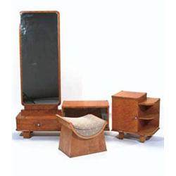 Austrian Four-Piece Amboyna Bedroom Suite, la...