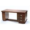 Image 1 : Art Deco Rosewood Desk, c.1925 of rectangular...