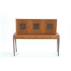 Image 1 : Italian Maple and Walnut Bar Cabinet with Ins...
