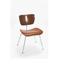 Moulded Plywood and Steel `LCM' chair, Charle...