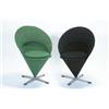 Pair of 'Cone' Chairs, designed by Verner Pan...