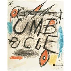 JOAN MIRO (1893-1983), SPANISH UMBRACLE, 1973...