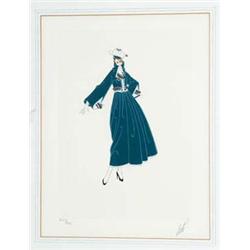 Erte A signed and numbered 263 of 300 colour...