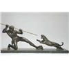 Image 1 : 20th Century School THE HUNTER, bronze group...