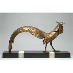 Bronze Study of a Pheasant, 1920's standing o...