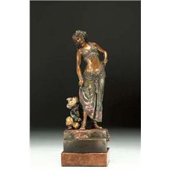 Bergman Cold-Painted Bronze Figure of an East...