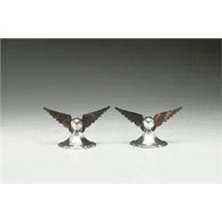 Pair of English Silver and Tortoiseshell Knif...