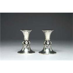 Pair of American Silver Candlesticks, F.X. Al...