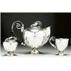 Image 1 : American Silver Three-Piece Tea Set, F.X. Alp...