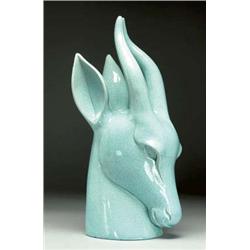 Goldscheider USA Deer Head, c.1930 covered wi...