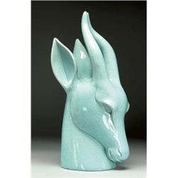 Goldscheider USA Deer Head, c.1930 covered wi...