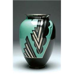 Carlton Ware Vase, 1930's decorated with a bl...