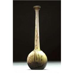 GallT Cameo Glass Vase, c.1900 of grey glass...