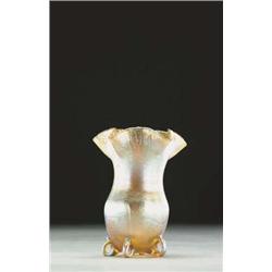 Tiffany Favrile Glass Floriform Vase, c.1905...
