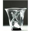 Image 1 : Orrefors Etched Glass Vase, Vicke Lindstrand,...