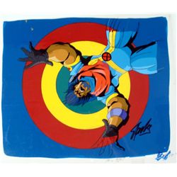 Original Long Gone X-MEN Cel Signed Stan Lee Animation