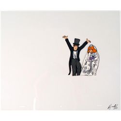 Bride and Groom Cel Original Word to the Wise Animation