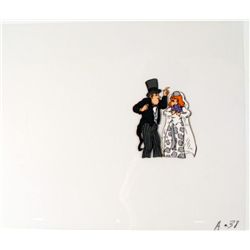 Cel Original Tread Lightly Animation Bride and Groom