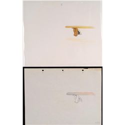 Drawing Cel Original Helicopter Head Popeye Animation