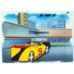 Speed Racer Background Original Cel Get Ready Animation