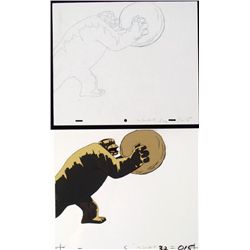 Herculoids Cel Orginal Drawing Igoo Grunting Production