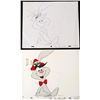 Image 1 : Art Cel Drawing Original Animation Laughing Trix Rabbit