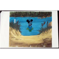 Mickey Mouse Original Cel Animation Ghostly Background