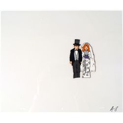 Bride and Groom Who Gets Married Cel Original Animation