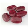 Image 1 : Ruby 131.10 ctw Loose Gemstone Mix Sizes Oval Cut