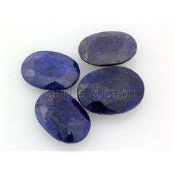 129.51ctw SapphireOvalCutLooseGemstone lotof4