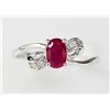 Image 1 : 1.06 ctw Ruby .40 Diamond 10K Ring