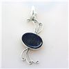 Image 1 : 29.ctw Lapis Gemstone Silver Pendant