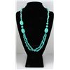 Image 1 : Natural 419.21ctw Turquoise Sterling Silver Necklace